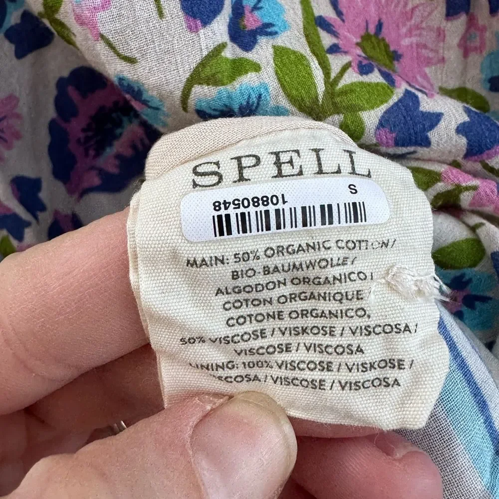 Spell & The Gypsy Women's Impala Lily Handkerchief Boho Midi Dress Size Small - Picture 12 of 13